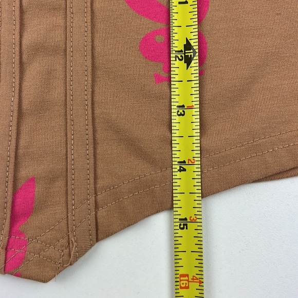 Misguided Playboy Collab Mocha cropped top - Picture 4 of 6